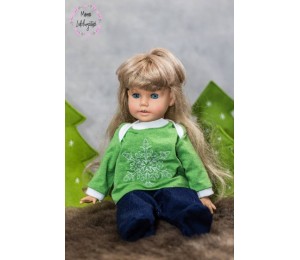 Stickserie - Schneeflocken Line Art